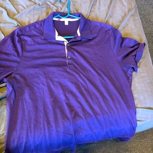 Short sleeve purple Burberry shirt